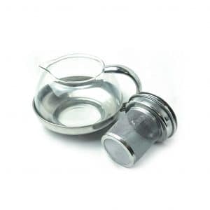 Glass pot with infuser